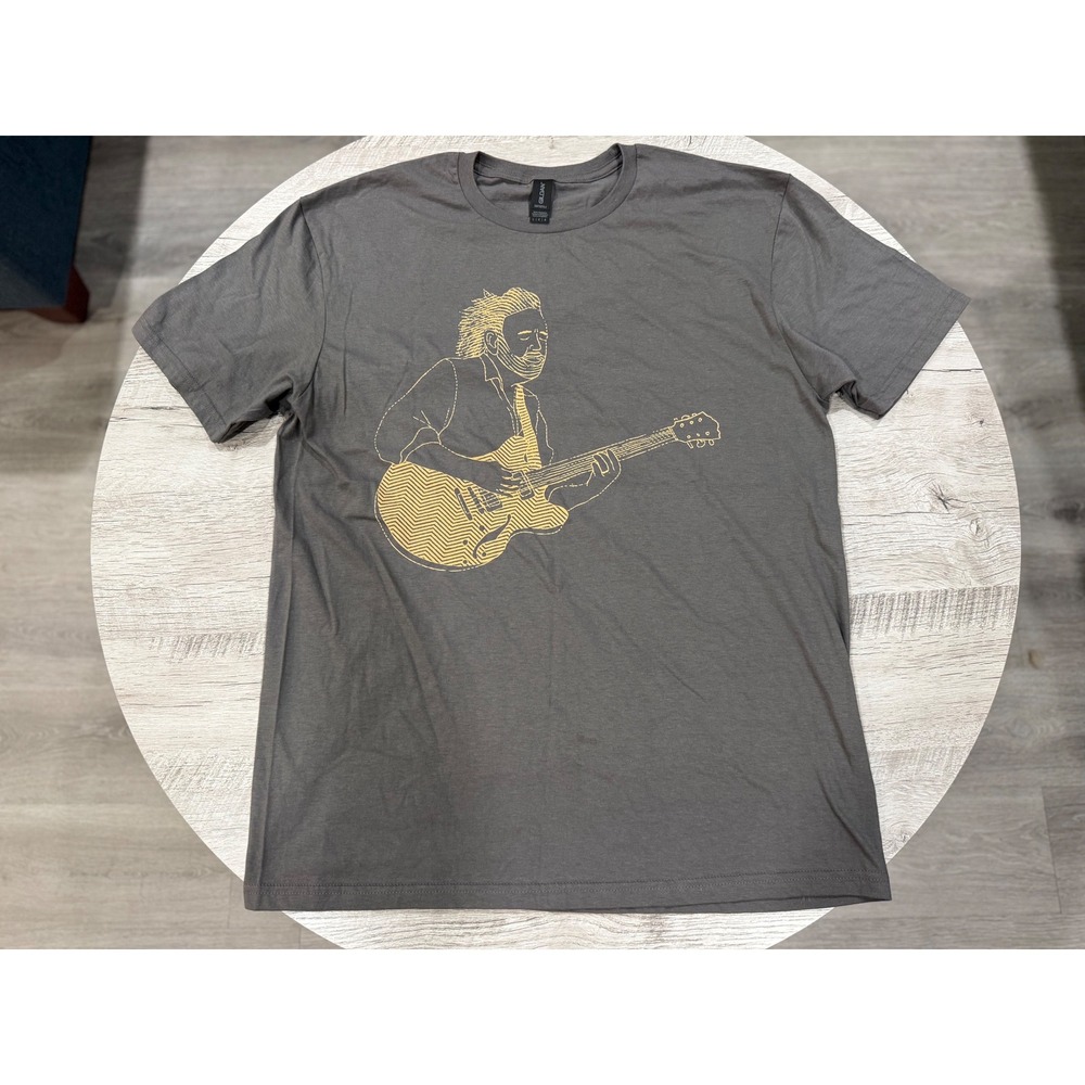 Widespread Panic John Bell Graphic Band Tee Gray Softstyle Shirt Large